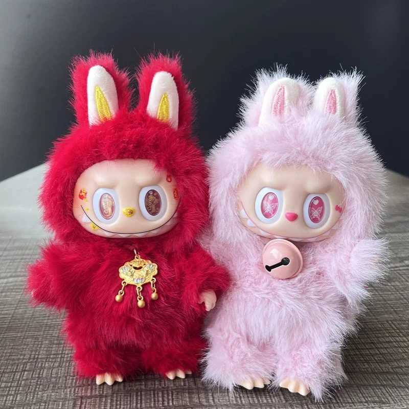 17cm The Monster Labubu Series Zimo Angel Purple Red Vinyl Creative Change Dolls High Quality Blind Box Gift X250528