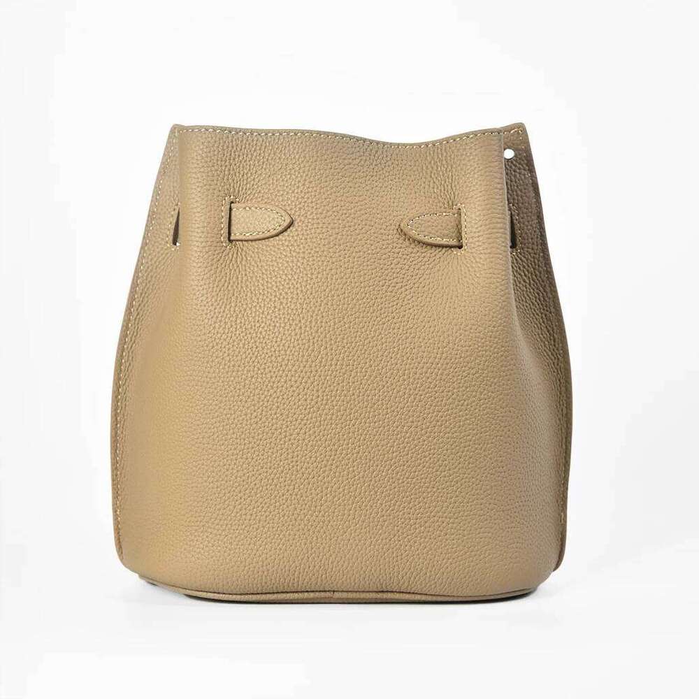Mendy Shoulder Designer Rectangular Bags For Woman Original Brand Genuine Leather Bucket Bag Small Size Crossbody