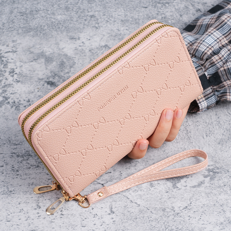 Wallet for Women Long Style Large Capacity 2024 New Double Zipper Women's Clutch Multi-Functional Phone Bag Coin Storage