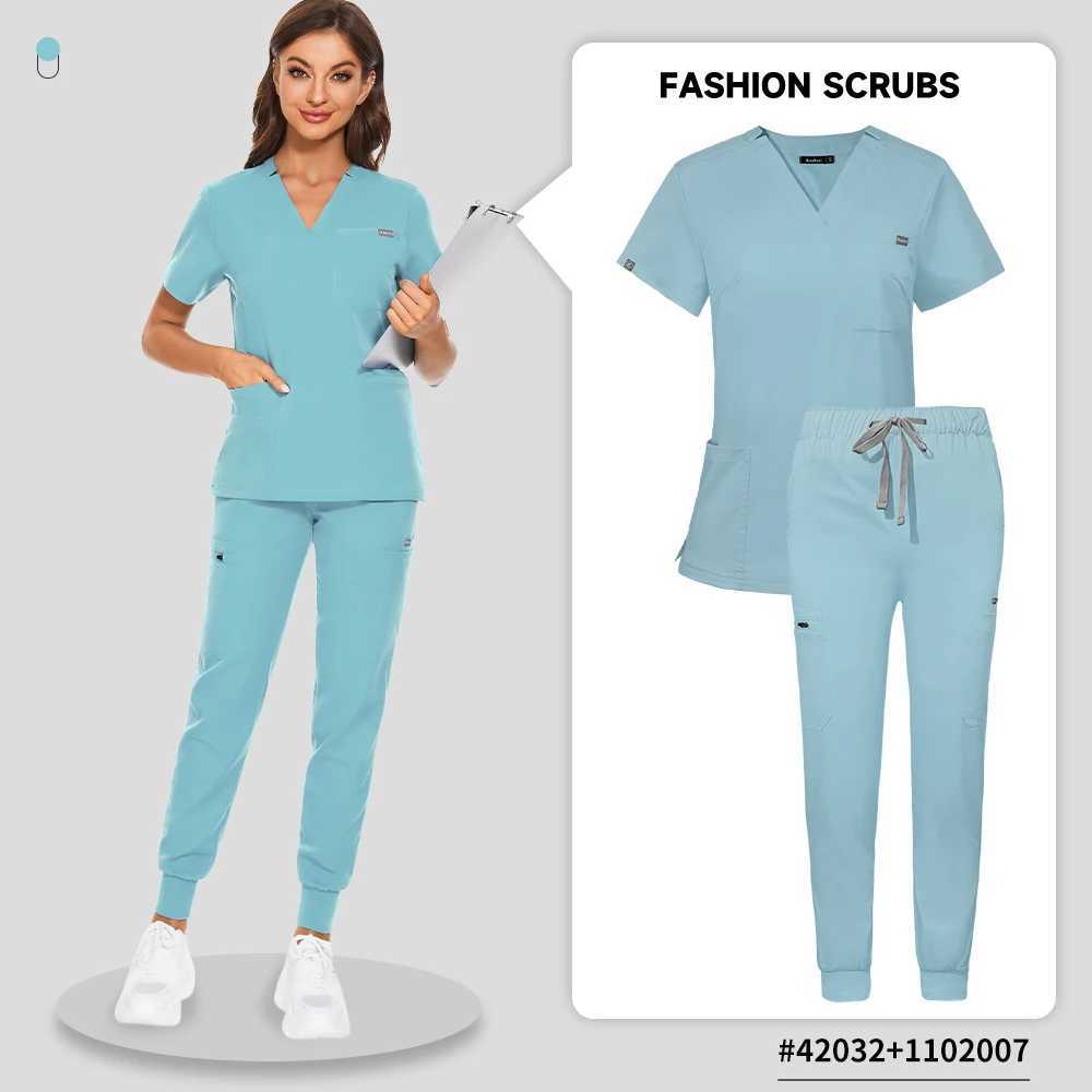 Medical Uniform Scrubs Nurse Accessories Uniform Unisex Clinical Overalls Women Men Operating Room Jogger Suit Doctor Tops Pants X250528