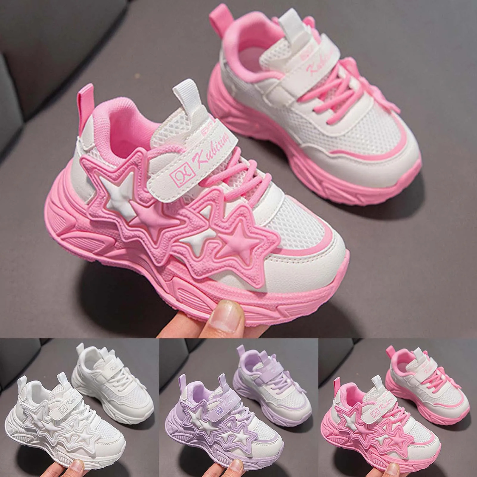 Tenis Shoe Outdoor Children Running Sneaker Girls Sports Shoes Fashionable Pattern Simple And Cute Flat Zapatillas 250528