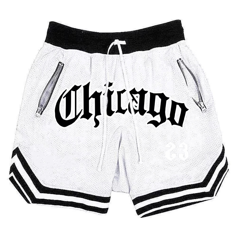 Summer Mens Sports Shorts Men Mesh Basketball Training Running Casual Classic Floral Printed Shorts Loose Sports Beach Shorts 250523