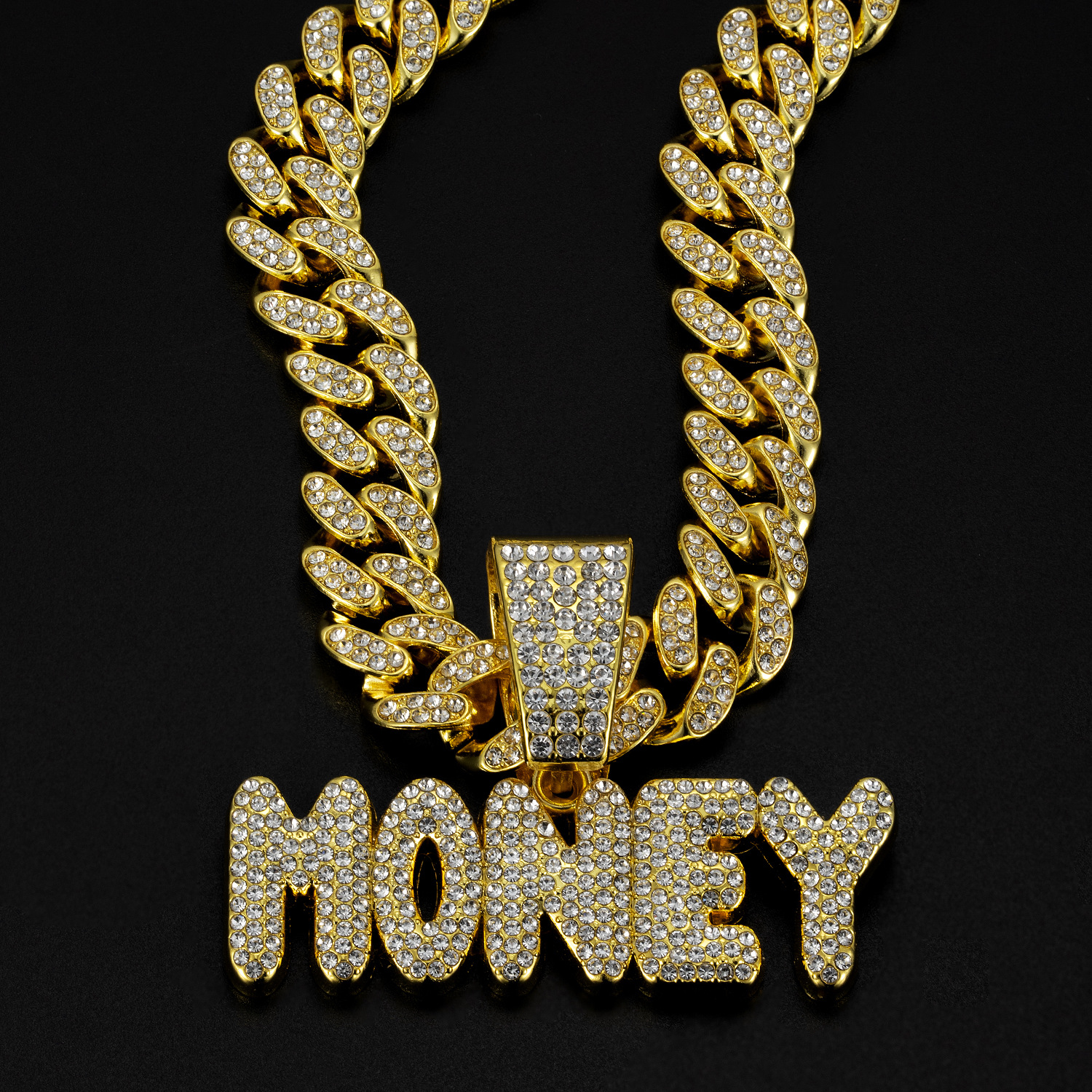 Stylish Lettering Cuban Neckwear Precision-Made Jewelry Ideal for Everyday Wear