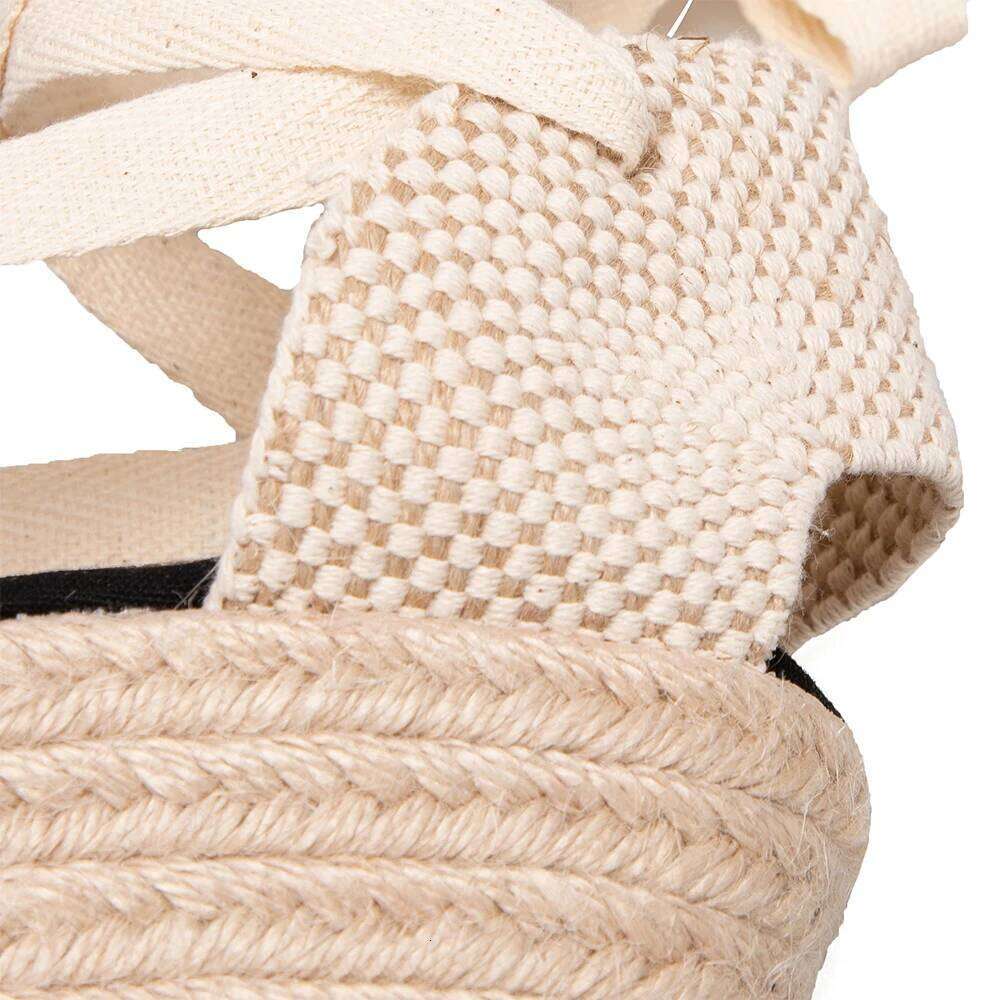 Sandalias Mujer Women's Wedge Espadrille Sandals Comfortable Slippers Ladies Womens Casual Shoes Breathable Flax Canvas Pumps
