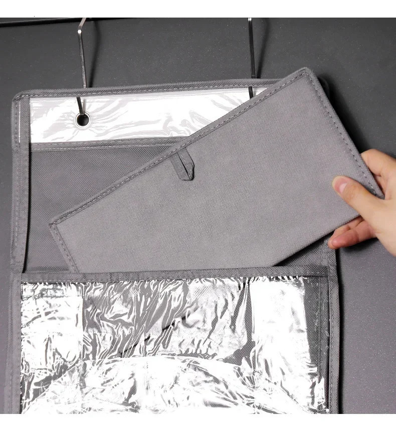 Household 4-layer Bag Toy Storage Bag Hanging Wall Underwear Storage Hanger Door Storage Hanging Bag Closet Organizer 250526