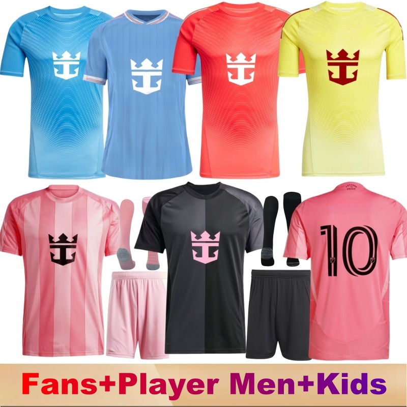 2025 2026 SUAREZ Interes Miamis CF MESSIS Soccer Jerseys MESSIES 25 3rd football men kids Player Fans version Grey Black shirt Baby kits child tops 25 26