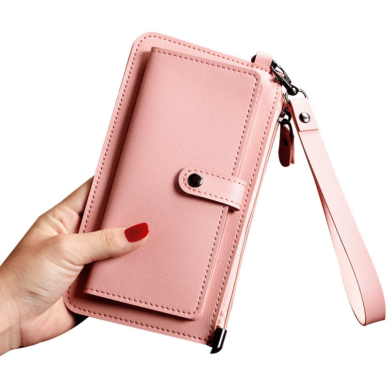 Fashionable women s long fashion multifunctional wallet with multiple card slots zipper buckle clip wallet designer fashionable fashion men s wallet