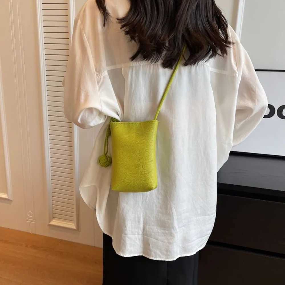 Summer Womens Bag Green Mini Small Phone Bag Purse Casual Trendy Texture Small Shoulder Crossbody Bag for Woman Y250528