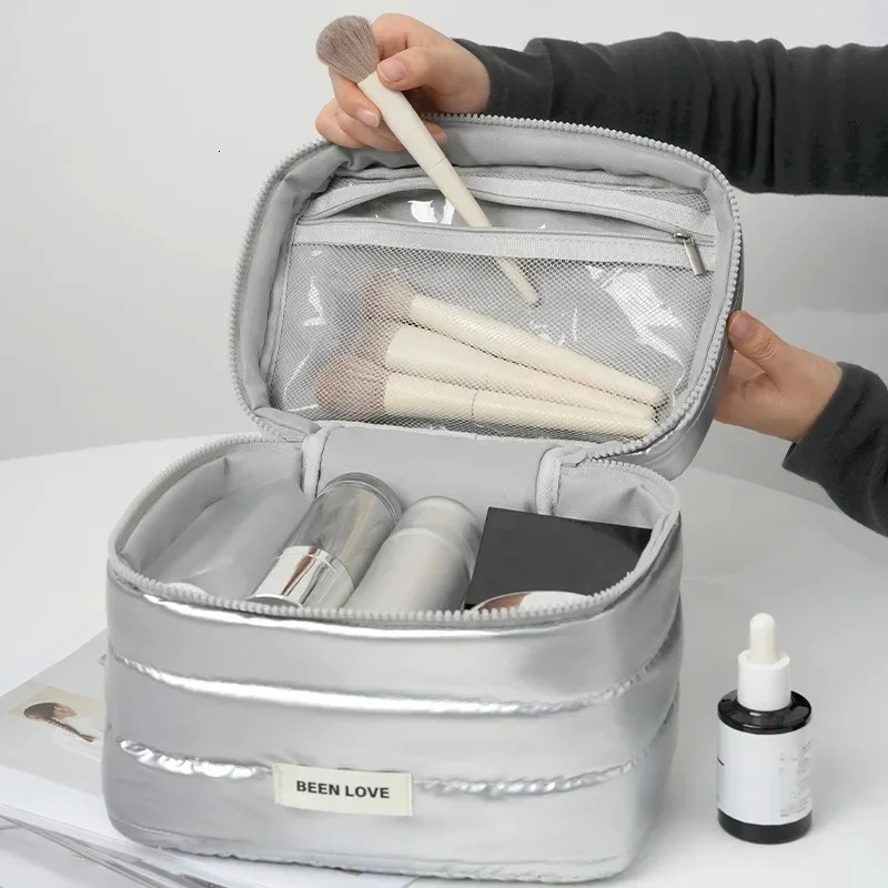Valentines Gift Day Makeup Bags Womens Large Capacity Portable Cosmetics Skin Care Storage Travel Toiletry Bag 250527
