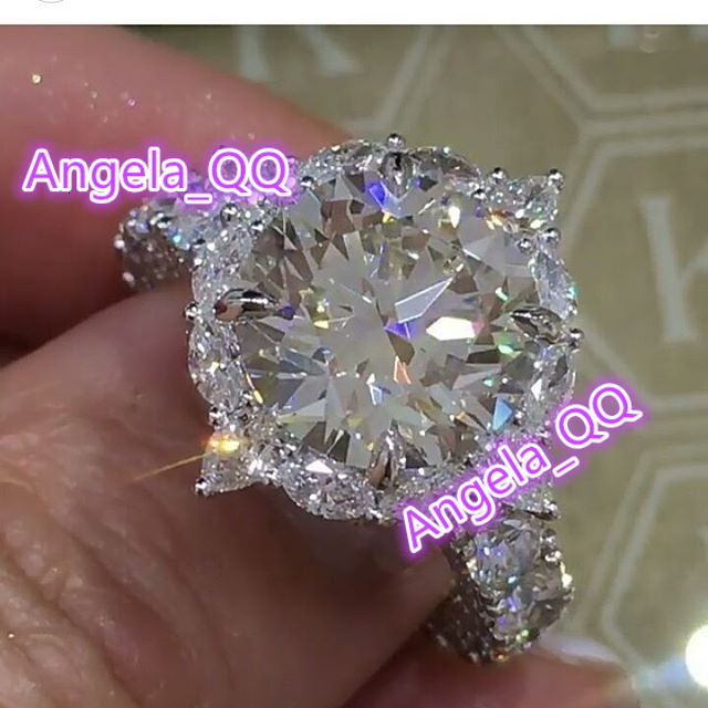 Luxury Fashion Women Jewelry Rings Female Diamond Bridal Engagement Wedding Ladies Trendy Finger Ring