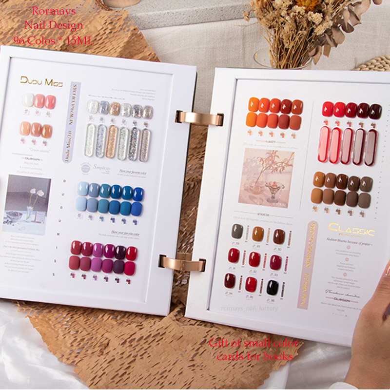 Rormays Popular gel Polishing 96PCS Mixed Varnish Semi permanent Immersion Rainbow Color UV LED All Season General Nail Salon Special Large Set Wholes