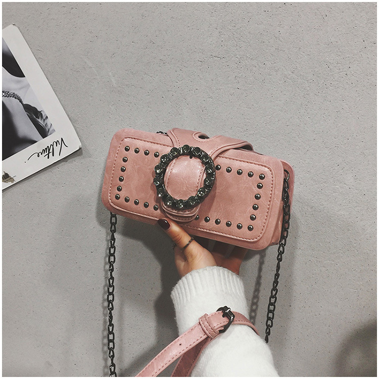 High quality brand high-quality new style free designer bag single shoulder crossbody bag rhinestone European and American retro bag brand new free de