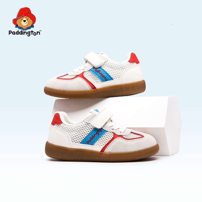 Paddington Bear 2025 Summer New Children's Sports for Toddlers and Kids with Velcro Outdoor Casual Shoes