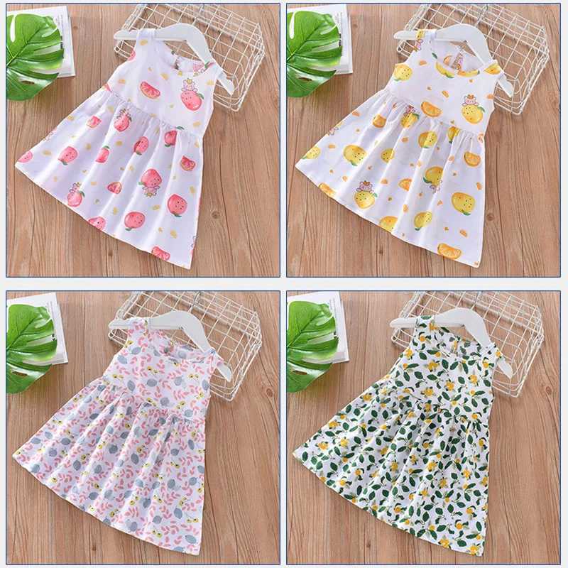 Dresses Summer For Girls Sleeveless Cute Print Girl Princess Dress Kids Party Girls Dress Kids Girl Fashion Clothings X250528