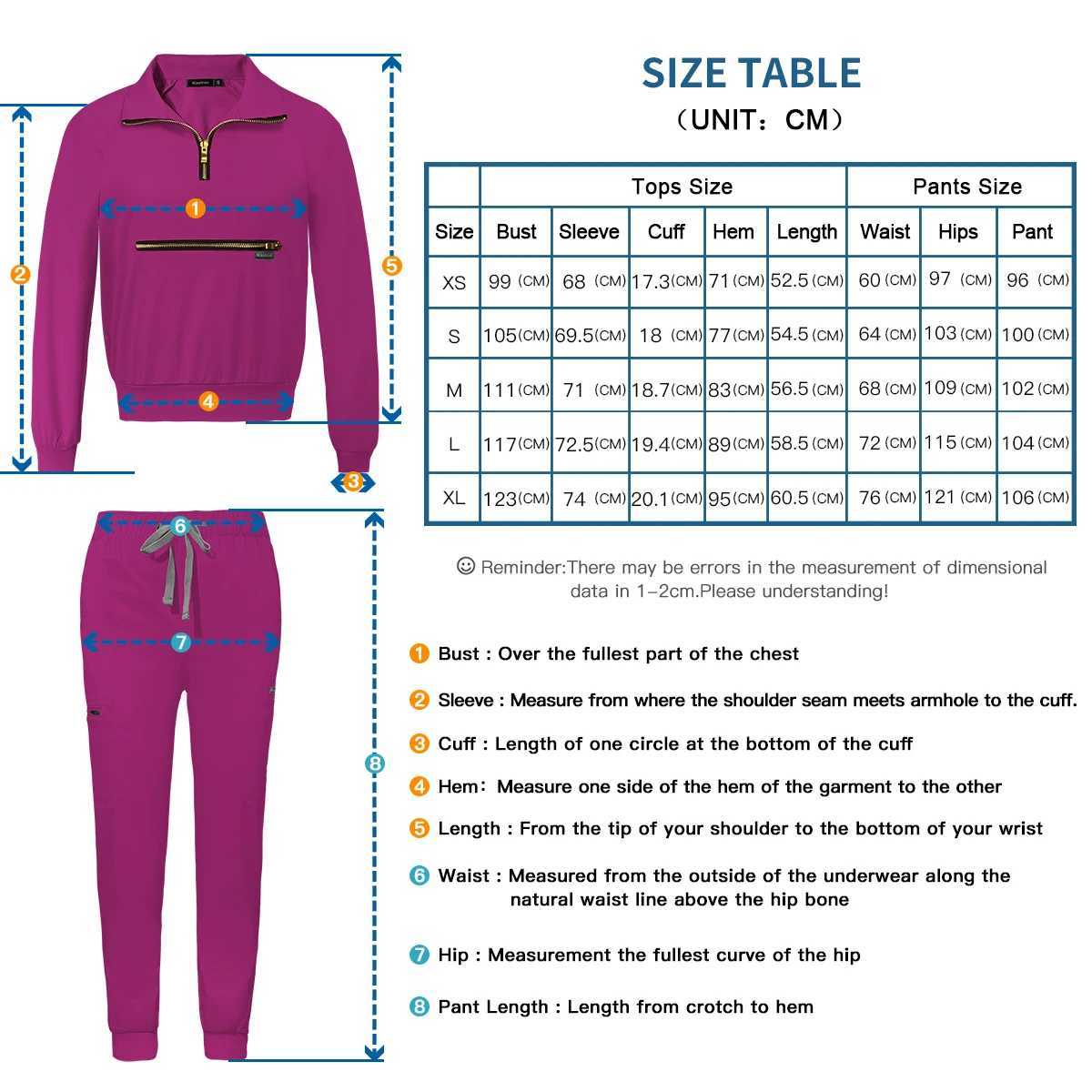 High Quty Health Care Medical School Accessories Nursing Workwear Scrub Uniform Jogging Pant Pet Grooming Doctor Work Clothe X250528