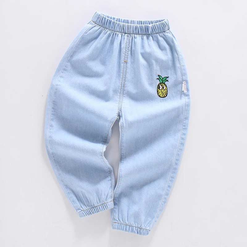 Childrens Jeans Cotton Comfortable Baby Minimalist Style Boys and Girls Clothing 250528