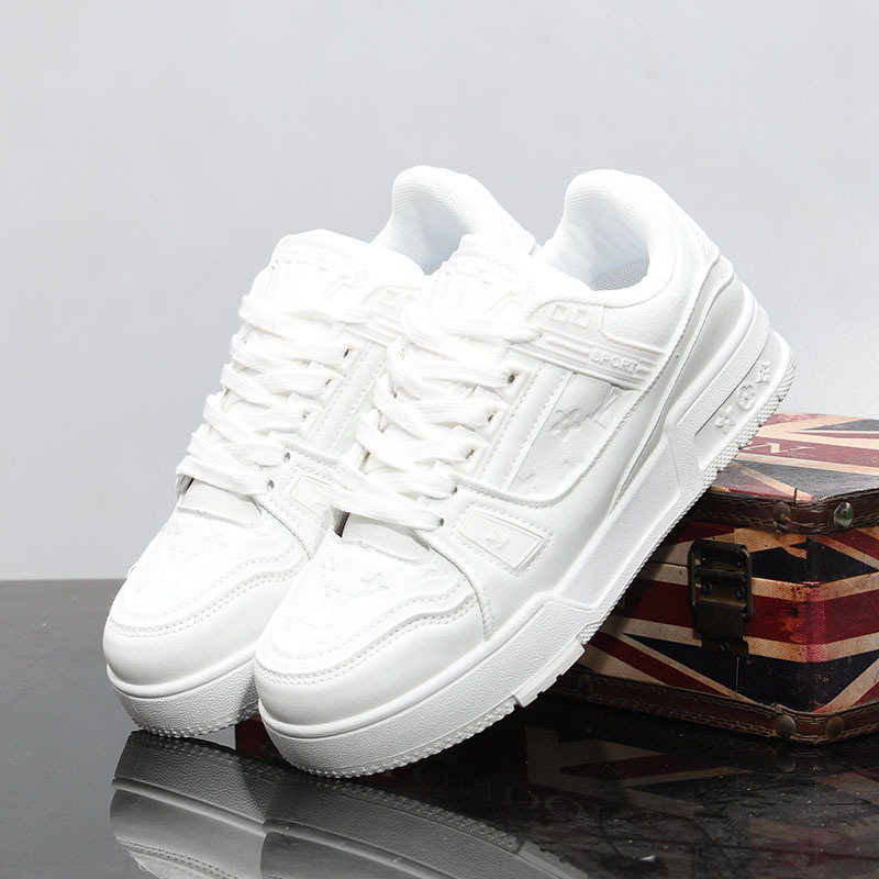 Hot Selling Men Women Fashion Casual Shoes New Breathable Athleisure Comfortable Shoes Trendy Versatile height increase Shoes Black Pink size 35-44 Fr