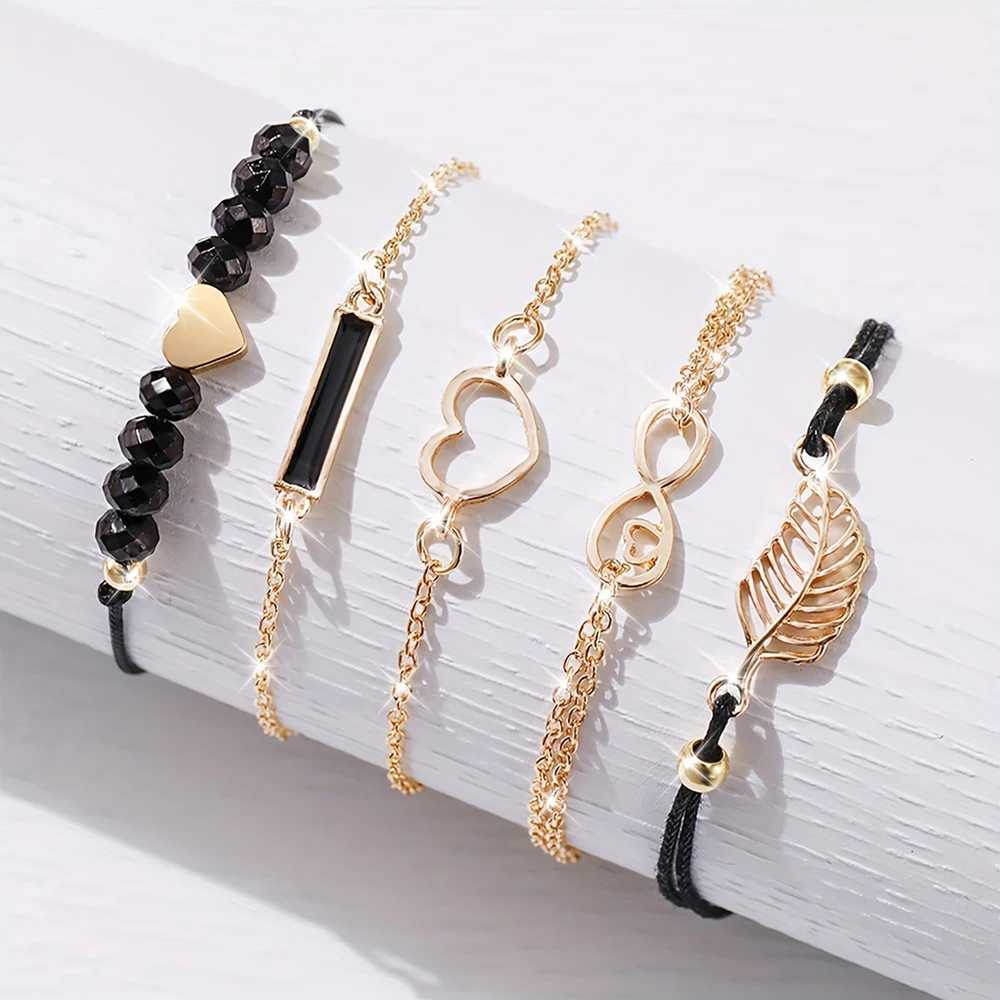6PCS Set Watch For Women Luxury Leather Analog Ladies Quartz Wrist Watch Fashion Bracelet Watch Set Female Relogio FemininoXJ250527