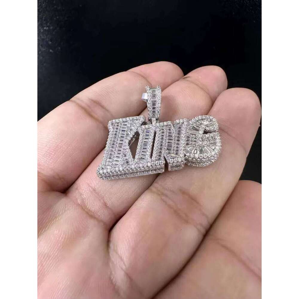 Custom VVS D Color 5.16CTW Men's King Moissanite Pendant Hip Hop Jewelry
