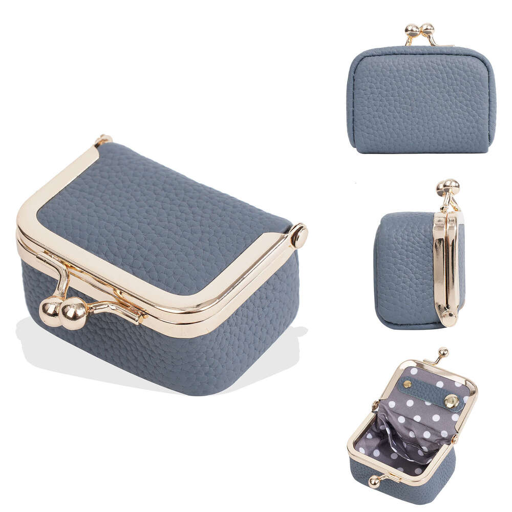 2025 New Women's Purse Baellerry Genuine Leather Mini Jewelry Box Multifunctional Coin Pouch