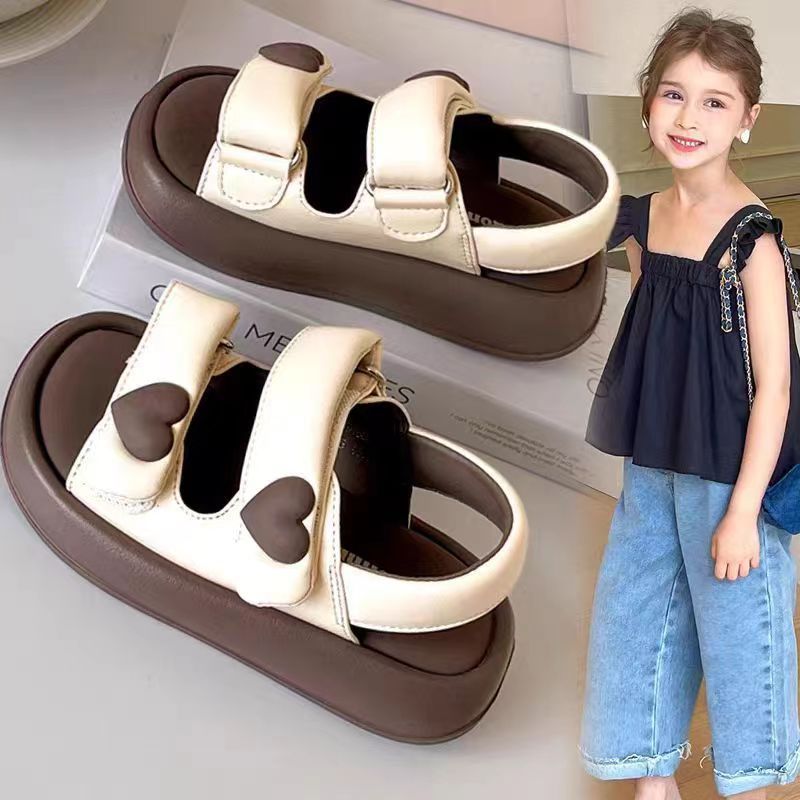 Children Casual Sandals for Girls Summer Toddler Designer Shoes Kidsnest Soft Bottom Non-slip Princess Kids Beach Shoes Slippers Sizes US9C-US5Y K0696