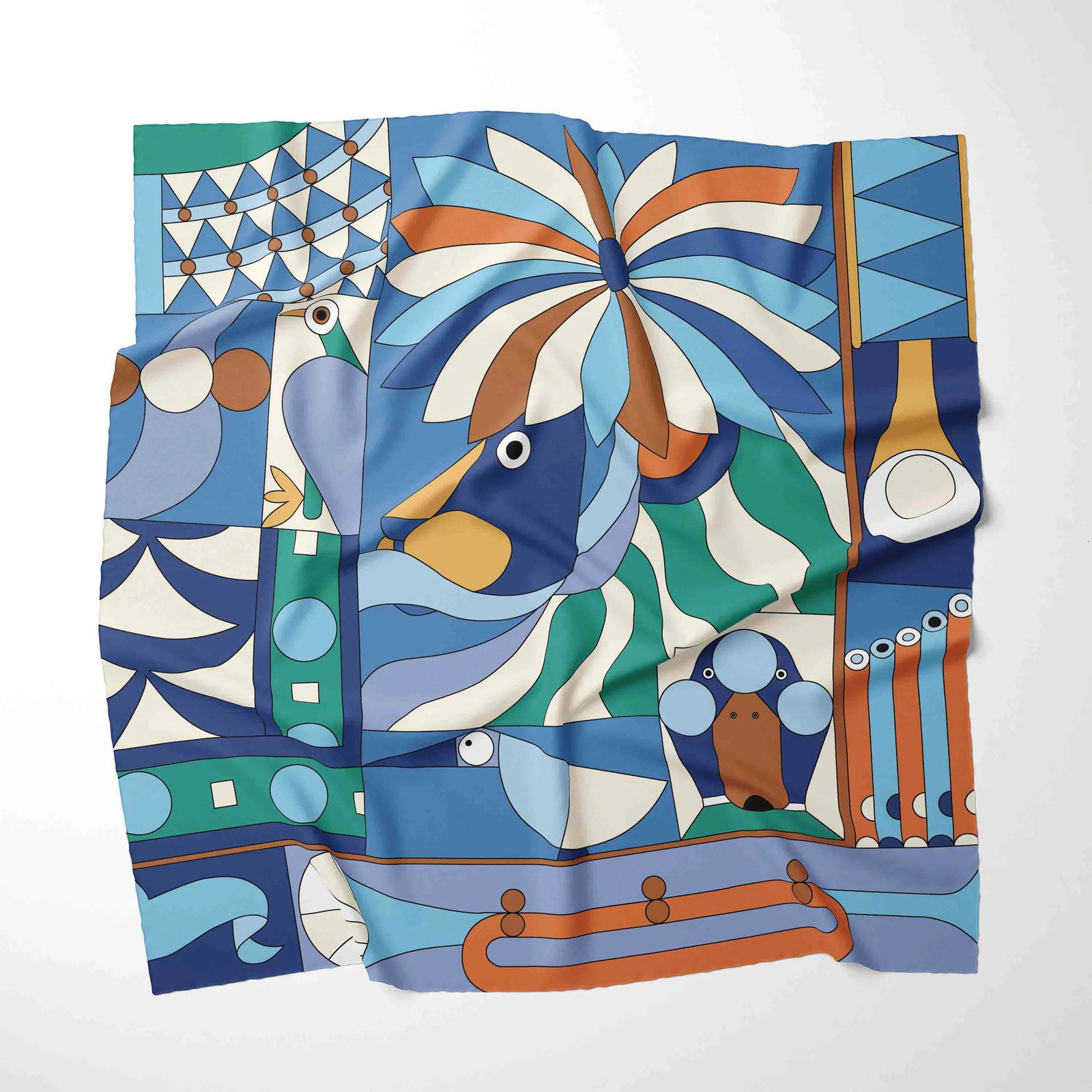 70cm*70cm Chiffon Scarf Women Silk Scarf for Women Floral Neckerchief Scarf Foulard Women Bandana Silk Scarves 250527