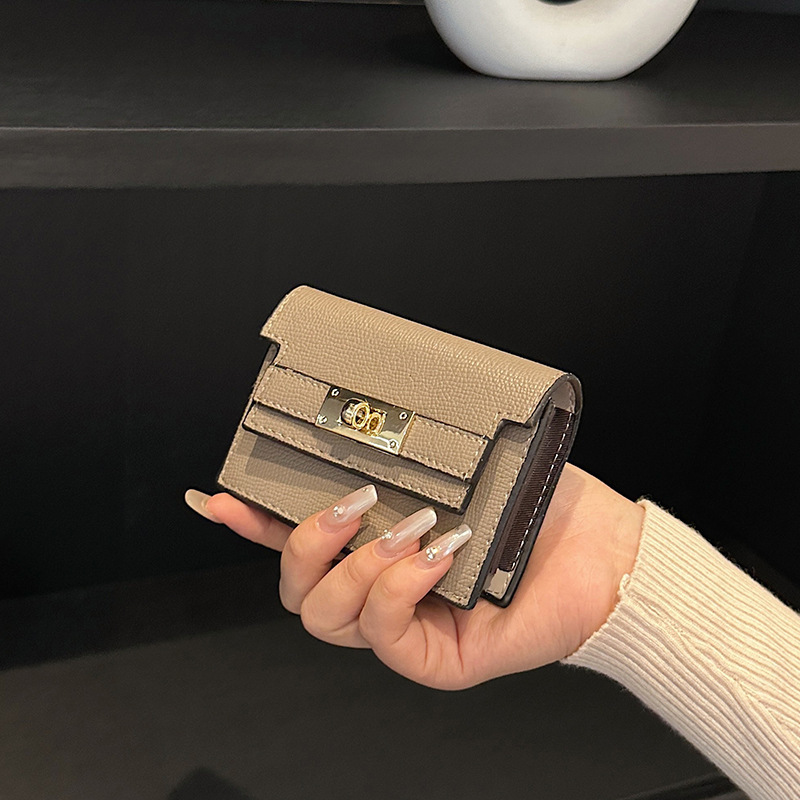 Free Shipping Luxury Designer Wallet Zero Wallet Fashionable Ladies' New Compact ID Bag Anti Demagnetization Multi Slot Card Bag High-quality