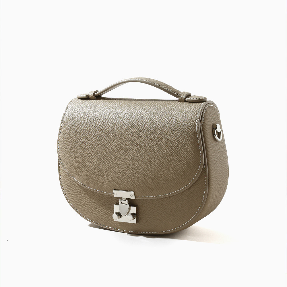 Top Brand Quality New Style 2025 Spring New Leather Women's Bag Simple Style Cowhide Handbag Niche Design Crossbody Bag Women's Bag New Free