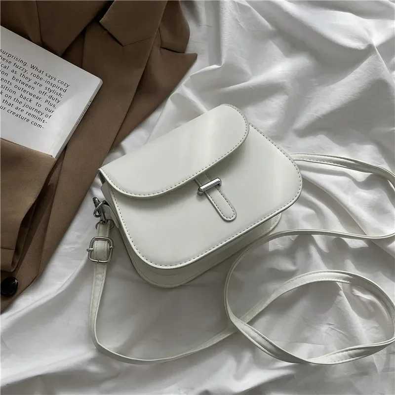 Fashion Women Crossbody Saddle Bag PU Leather Small Handbags Purses Retro Semicircle Designer Messenger Bags Female Clutch Tote Y250528