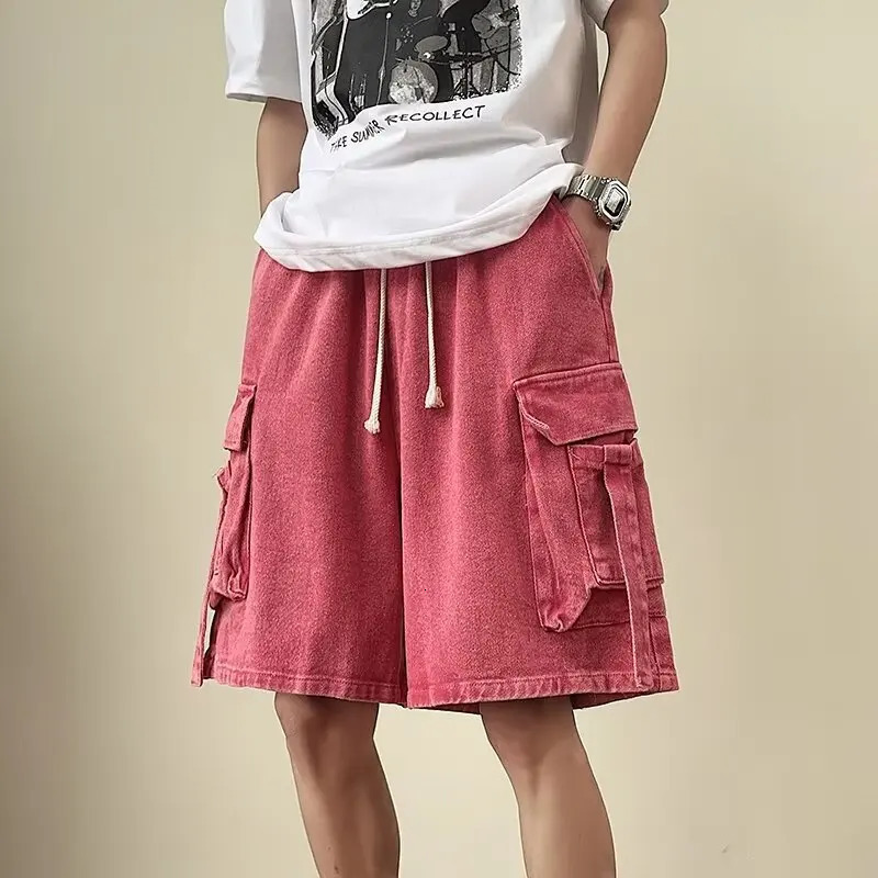 Y2K Oversized Short Hip Hop Harajuku Streetwear Korean Style Shorts Baggy Wide Leg Short Pants Male Clothes 250527