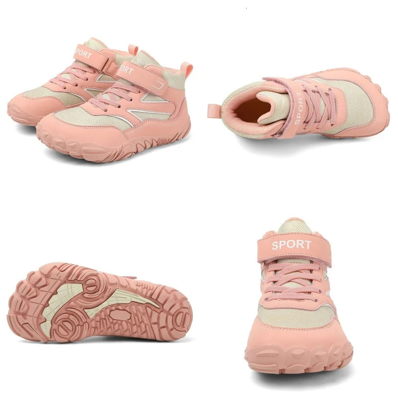 Little/Big Kid Wide High Top Barefoot Shoes | Street-Style Minimalist Sneakers for Boys/Girls | Natural Healthy Fit 250528