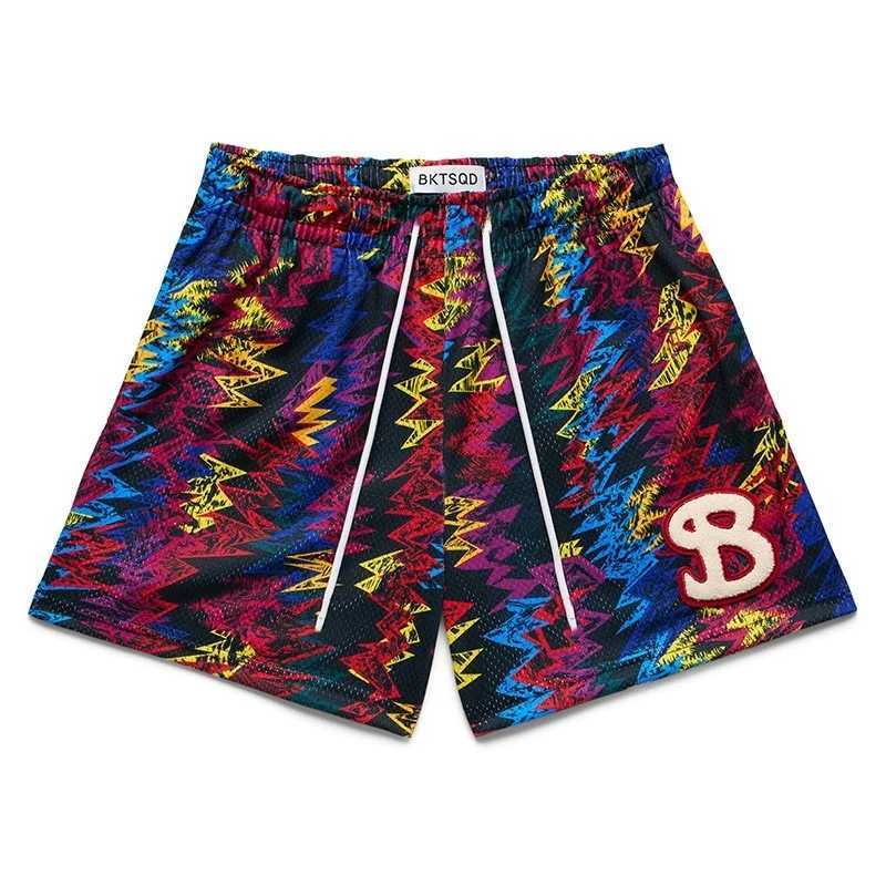 BKTSQD New summer mens shorts men and womens fashion beach seaside sports shorts mesh sports quick-drying quarter pants X2505284