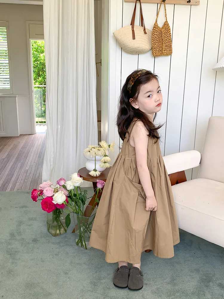 Girls Casual Dresses Girls Dresses with Large Hemlines Sleeveless Casual Kids Dresses for Girls 2 To 8 Years Princess Dress X250528