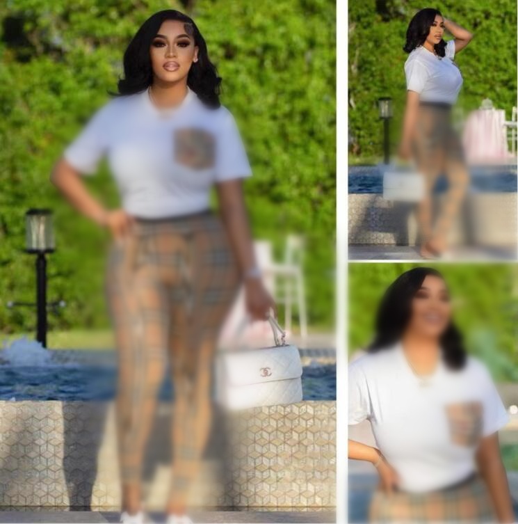 Women's Tracksuits 2023 Summer New Fashion Casual Women's Plaid Set Brand Women's Two Piece Set