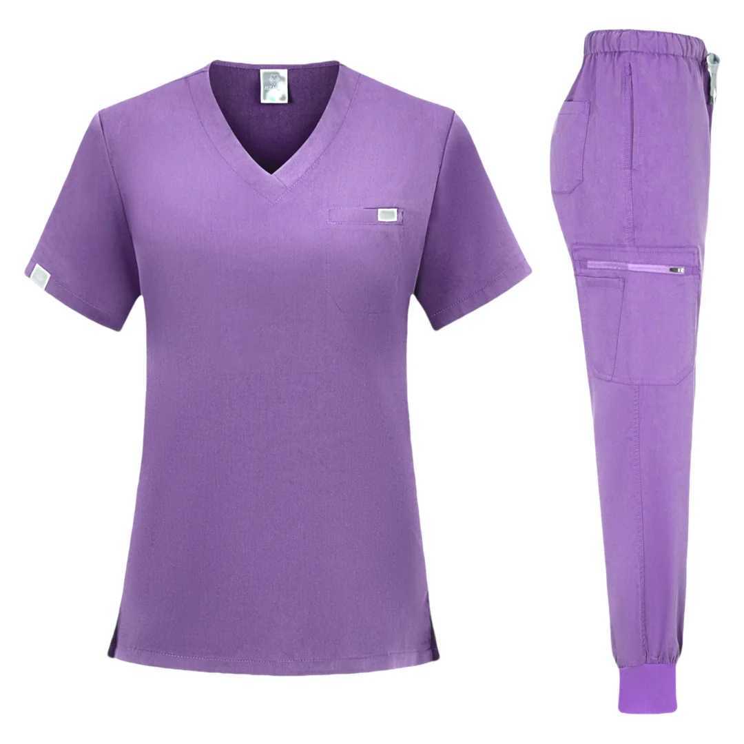 Trs Fashionable Design Womens Scrub Nursing Set Beautiful Spa Sn Uniform for Women Unisex Fabric Overalls for Operating Room X250528
