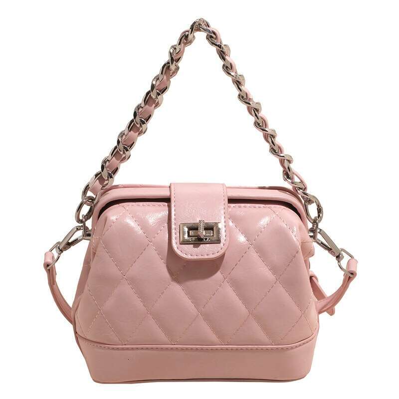 Women's handbag shoulder bag New Style Quilted Chain Shell Niche Versatile Office Commuter Elegant Crossbody Bag