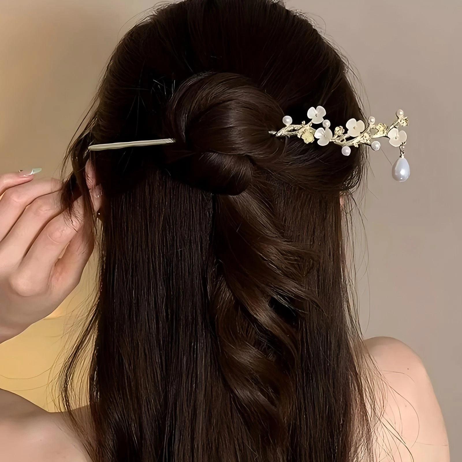 Sweet Romantic Chinese Style Hairpins Fashion Versatile Hair Accessories Jewelry Flowers Girls Hairpin 250519