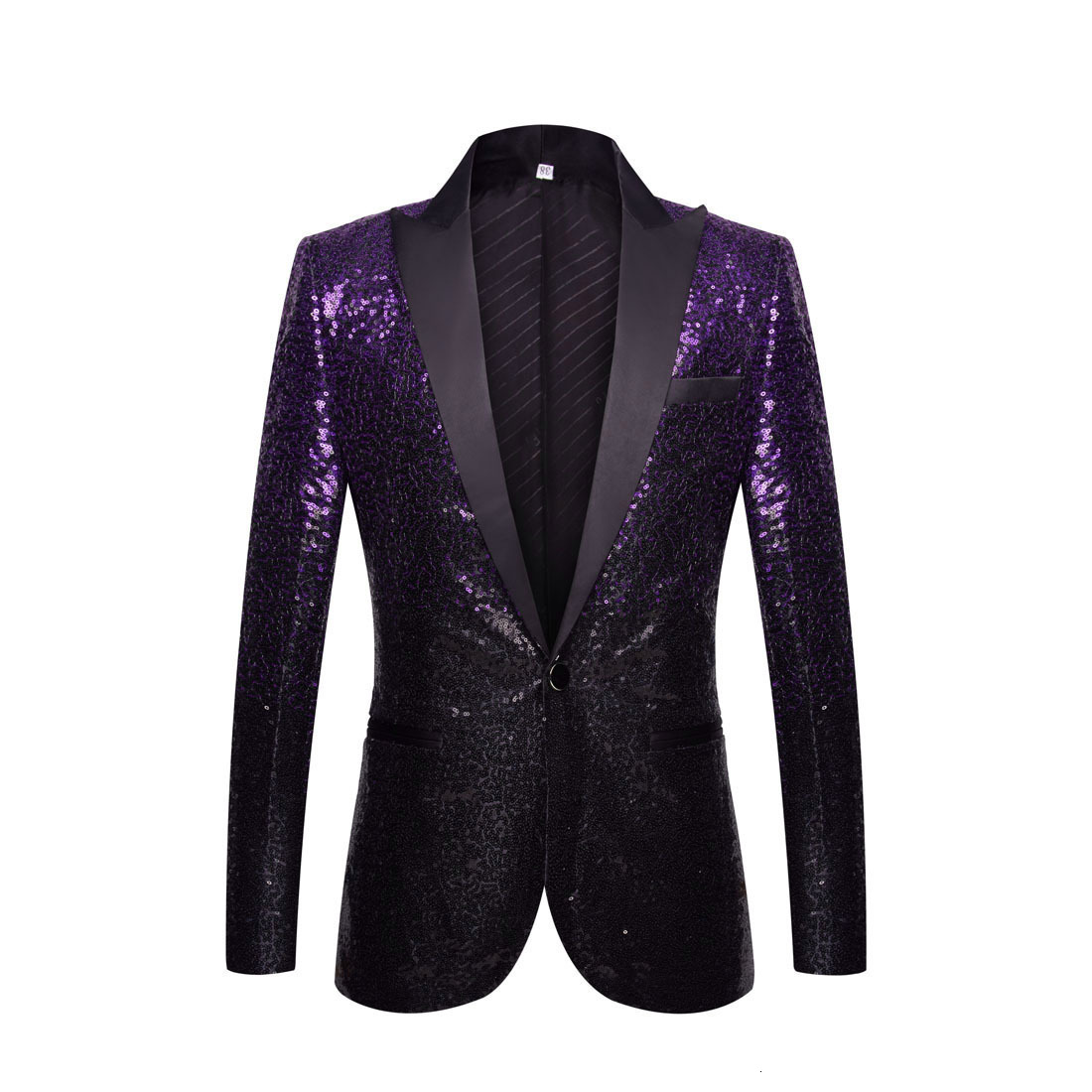 Men's Suits Blazers Discoloration Sequin Shawl Collar Tuxedo Men Wedding Groom Singer Prom Glitter Jacket DJ Club Stage 221124