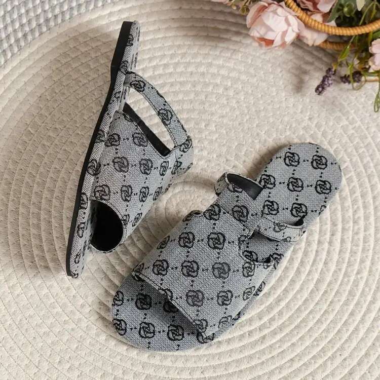 Free Shipping new slides designer Slippers for womans sandals flat fashion summer wer embroidery slipper outdoor Indoor shoes women