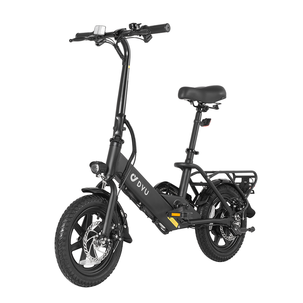DYU C3 14 inch Portable Electric bike 350W Adult Folding City E-Bike 36V/7.5AH 25km/h Pedelec UK Stock