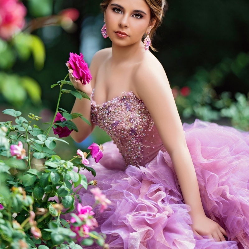 Light Lilac Pink Quinceanera Dresses Off Shoulder Ball Gown Sweet 16 Dress Beading Tiered Tull Birthday Party Vestidos 15 De Anos