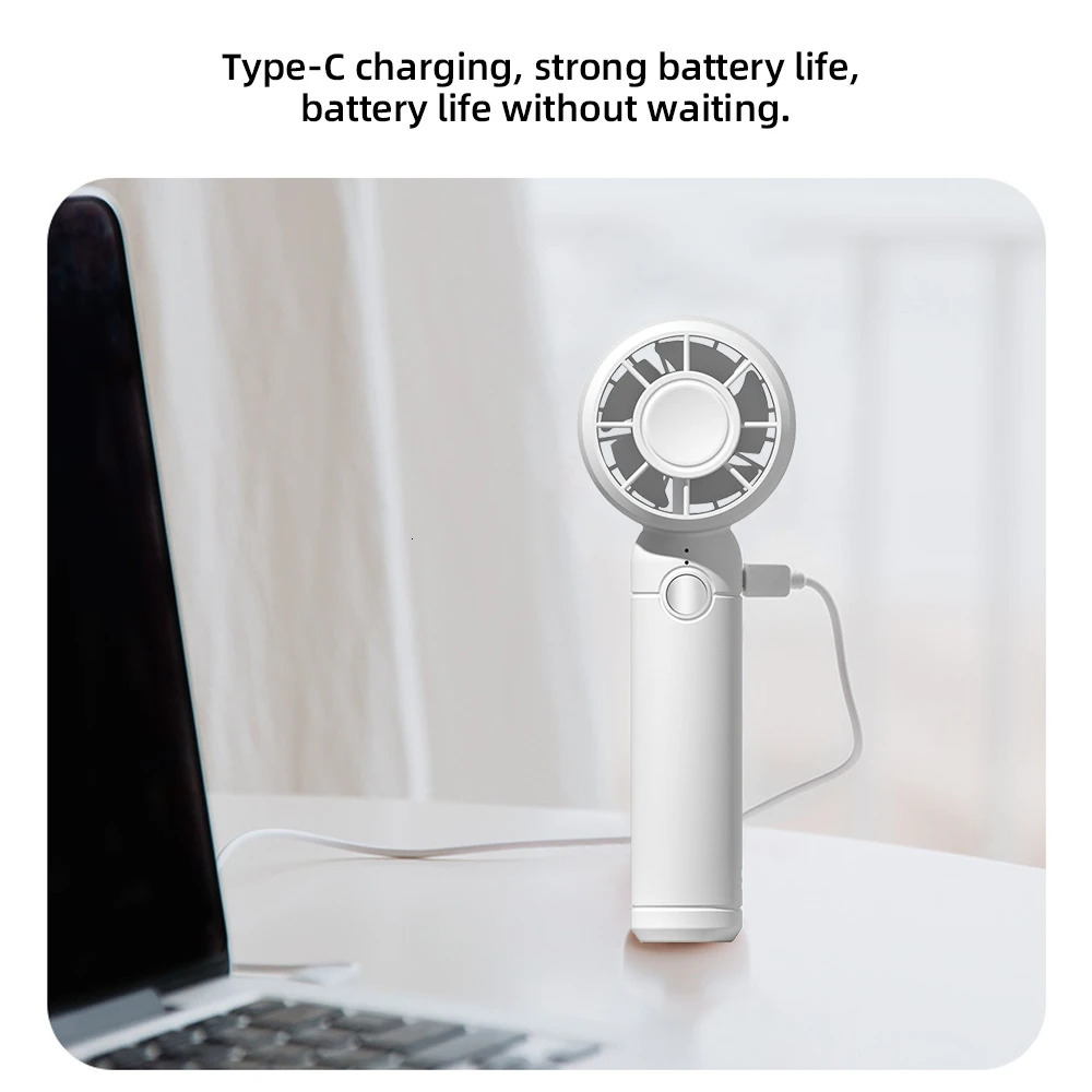 2025 USB Mini Fan Rechargeable Mini Fan Portable Handheld Cooling Fan for Office Travel outdoor camping 250523