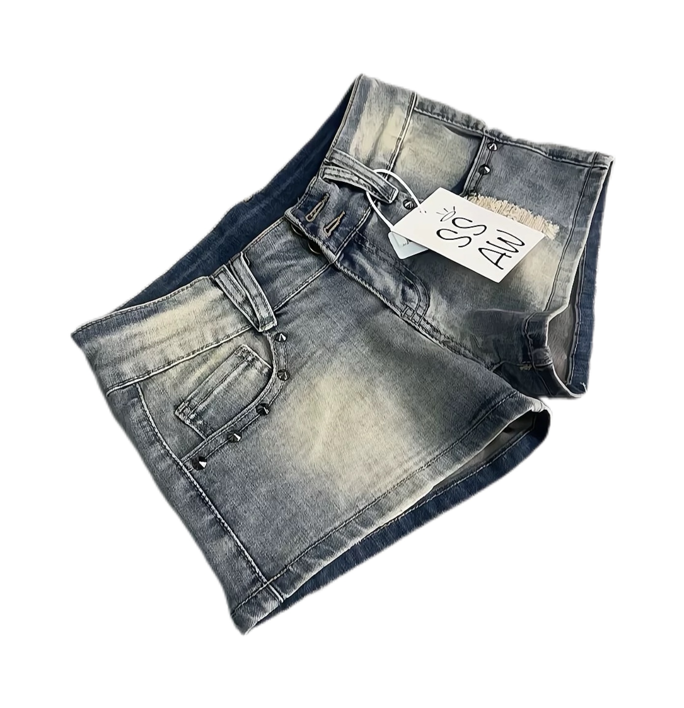 American Style Denim Shorts for Women Summer New Plus Size Tight Elastic Slim Fit Sexy Ultra Short Hot Pants