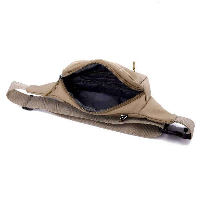 Men Waist Pack Purse Casual Large Belt Pouch Women's Canvas Travel Phone Fanny Banana Bag Hip 3 Pockets