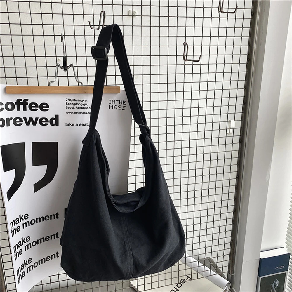Fashion Womens Shoulder Bag Large Canvas Crossbody Bags Cotton Cloth School Bag Handbags Perfect For Back-To-School Wholesale 250523