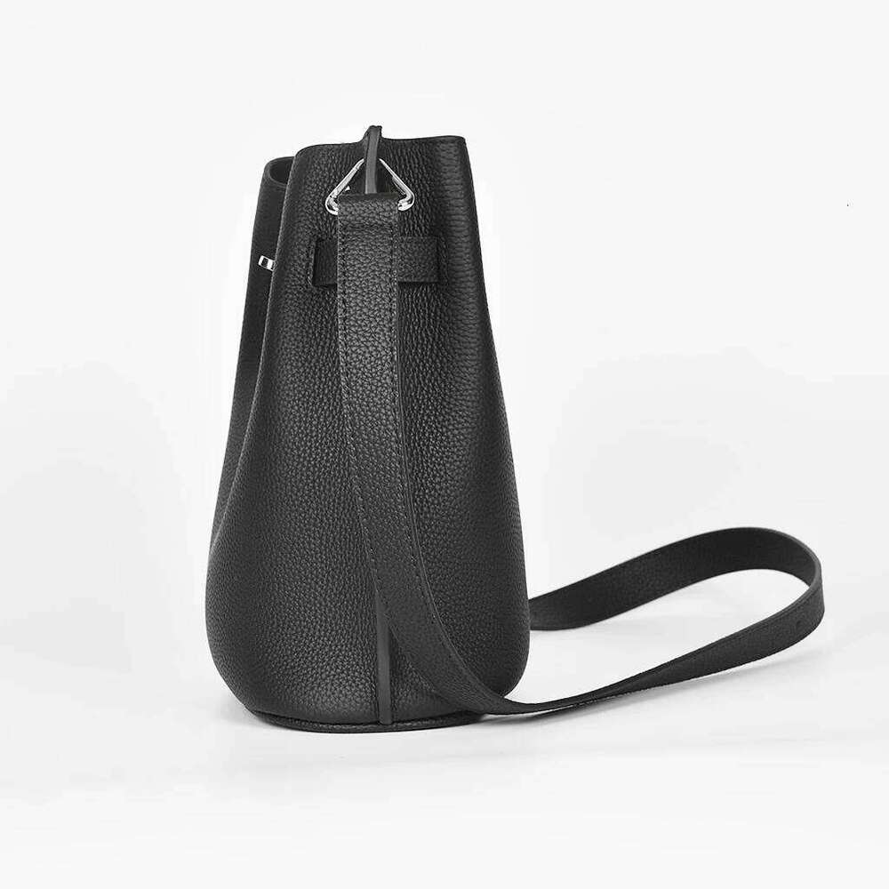 Mendy Shoulder Designer Rectangular Bags For Woman Original Brand Genuine Leather Bucket Bag Small Size Crossbody
