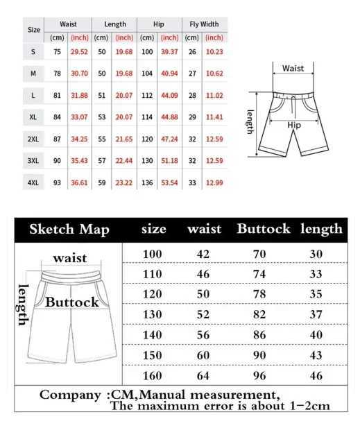 2025 Summer New Hot-selling Summer Casual Loose Elastic Shorts Quick-drying Breathable Shorts for Children and Adults X250528