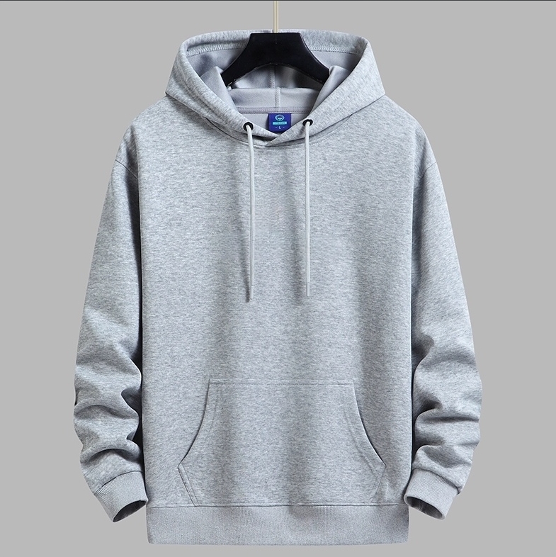 Casual Mens Unisex Cotton Sweatshirt with Drawstring Cap Stylish Choice in a Range of Tones