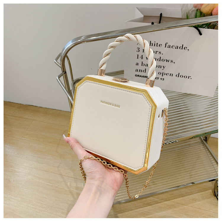 Top quality Brand High Quality New Style High-End Handbag Women 2024 Autumn Light Versatile Box Bag Fashion Chain Crossbody Bag Trend New Free Deliver