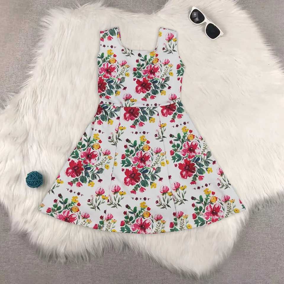 Sibling 9 Colors Baby Girls Red Flowers Active Yoga Athletic Dresses X250528